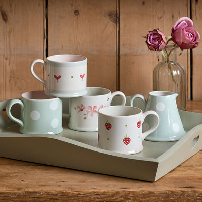 Blue White Spot Small Mug – Seconds