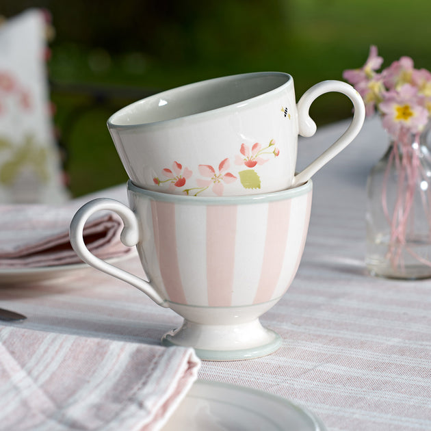 Pink Stripe Large Mug