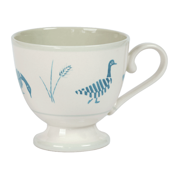 Indigo Geese in the Grass Large Mug