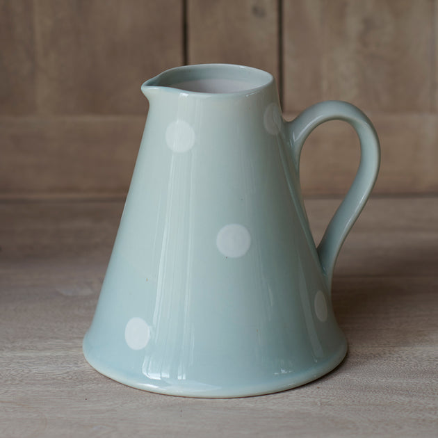 Blue White Spot Medium Pitcher