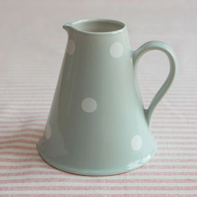 Blue White Spot Medium Pitcher – Seconds