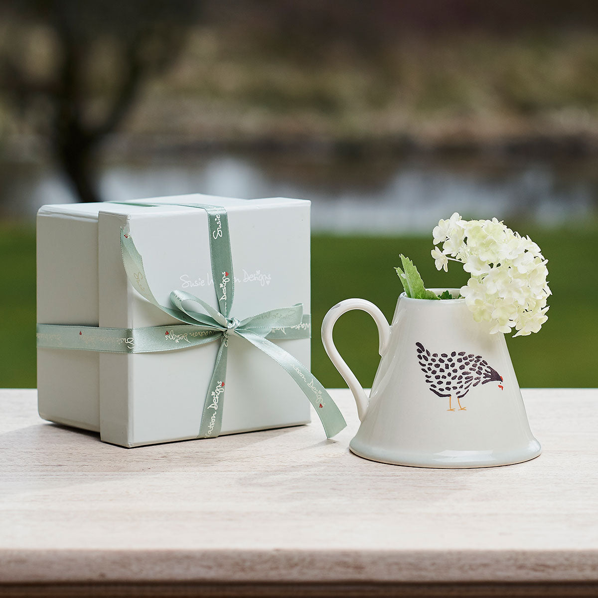 Black Hen Mini Pitcher | Susie Watson Designs
