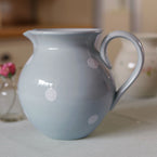 Blue White Spot Large Round Jug – Seconds