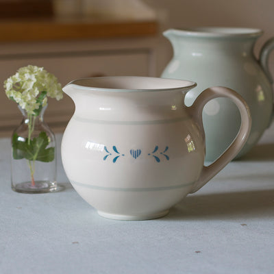 Indigo Blue Gustavian Rose Jug