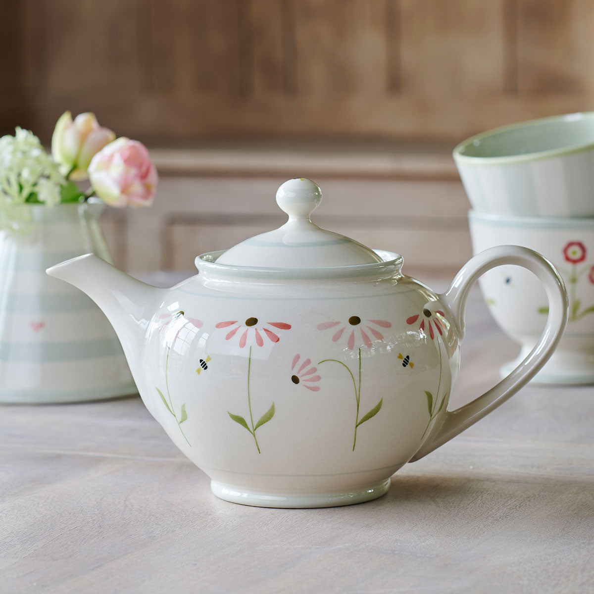 Echinacea Round Teapot | Susie Watson Designs
