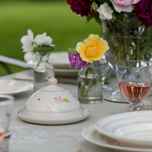 Apple Blossom Butter Dish