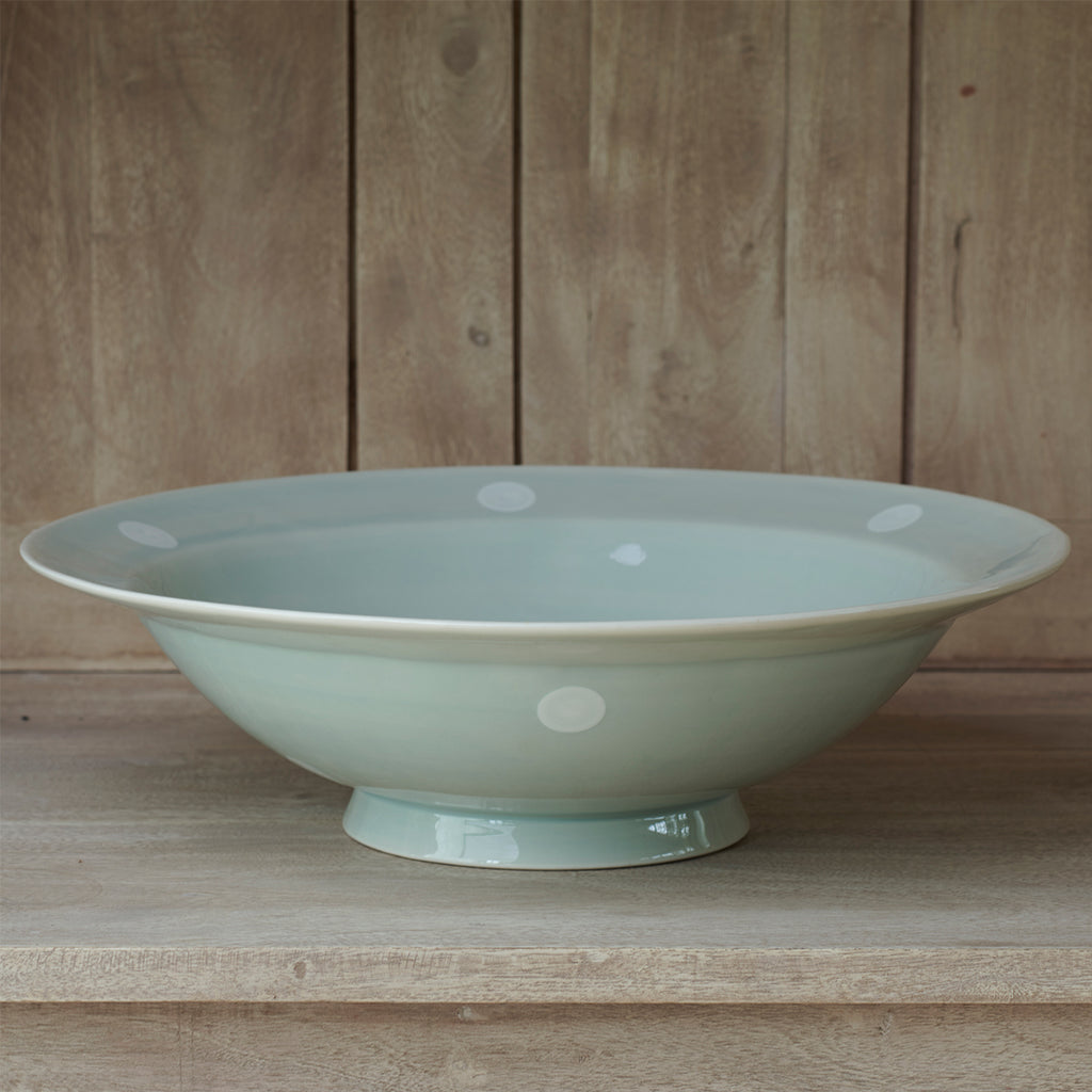 Blue White Spot Large Bowl | Susie Watson Designs