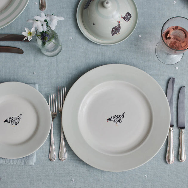 Black Hen Dinner Plate – Seconds