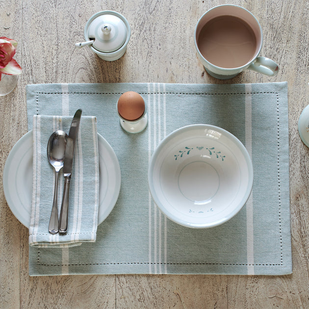 Gustavian Blue Heart Pudding Bowl