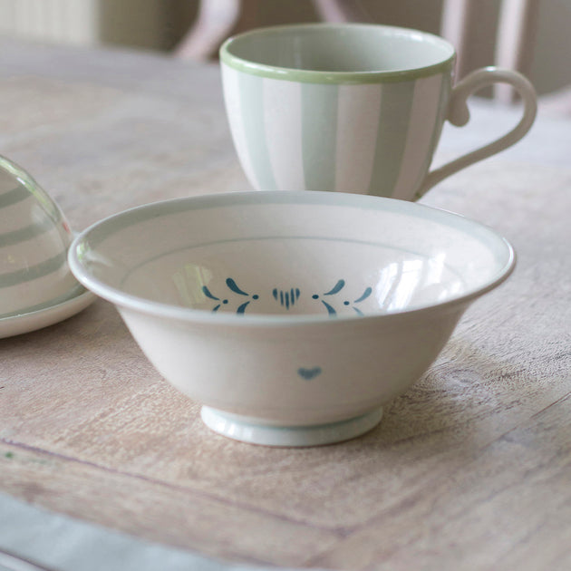 Indigo Blue Gustavian Pudding Bowl