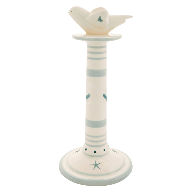 Simply Blue Oscar Bird Candlestick