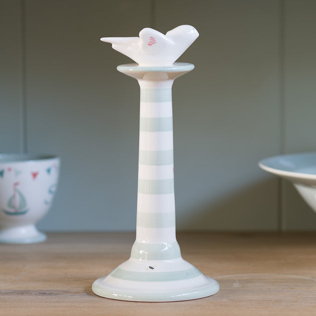 Honey Bees Bird Candlestick – Seconds