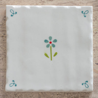 Blue Flowerbed Tile