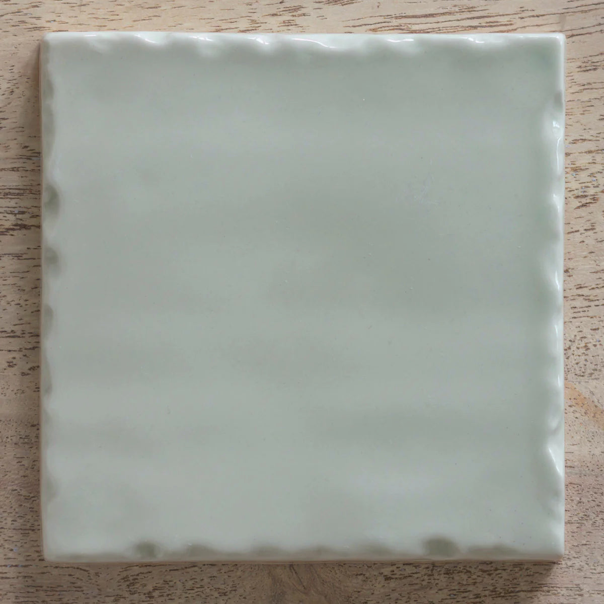 Robin's Egg ceramic tile in a soft pale blue-green glaze