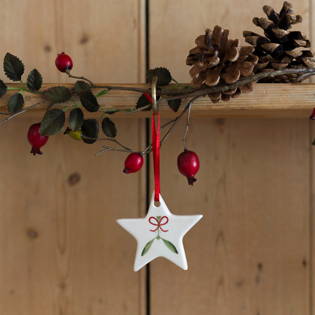 Mistletoe Star Christmas Decoration