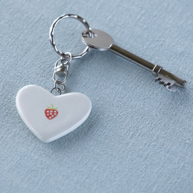 SECONDS -  Strawberry Keyring