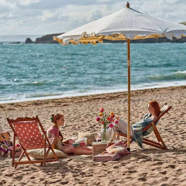 Hand-Printed Parasol