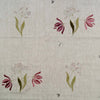 Parrot Tulips Embroidered Rustic Linen 3m Panel - 152