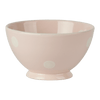 Pink White Spot French Bowl