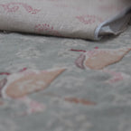 Egyptian Geese Rustic Linen Cushion