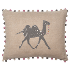 Embroidered Linen Pushkar Cushion