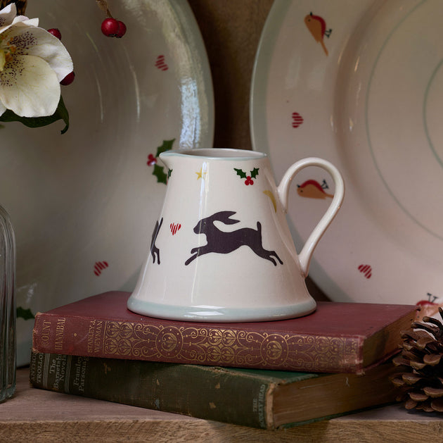 Christmas Hares Mini Pitcher