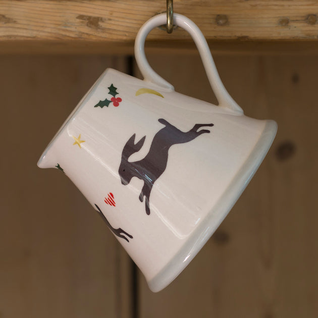 Christmas Hares Mini Pitcher