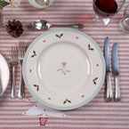 Christmas Holly & Hearts Side Plate