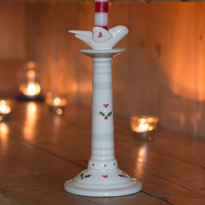 Christmas Bird Candlestick