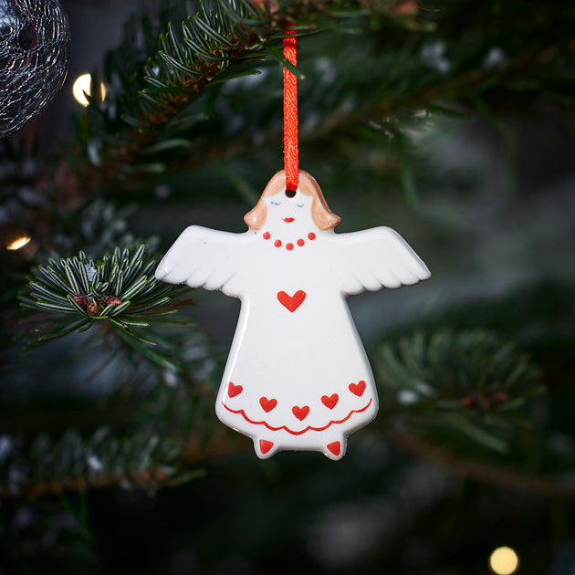 Heart Angel Christmas Decoration