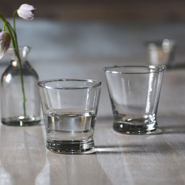 Hand-blown Clear Glass Tumbler