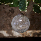 Large Crackle Glaze Glass Baubles