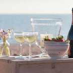 Hand-engraved Vintage Champagne Glass