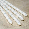 Duck Egg Thin Stripe Hand-painted Candle