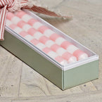 Rose Thick Stripe Hand-painted Candle