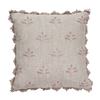 Red Leaf Rustic Linen Cushion