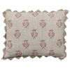 Red Pomegranate Rustic Linen Cushion