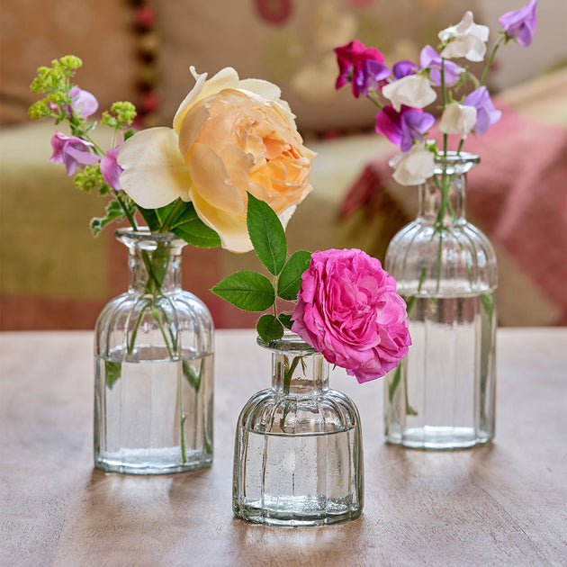 Reeded Flower Bottle