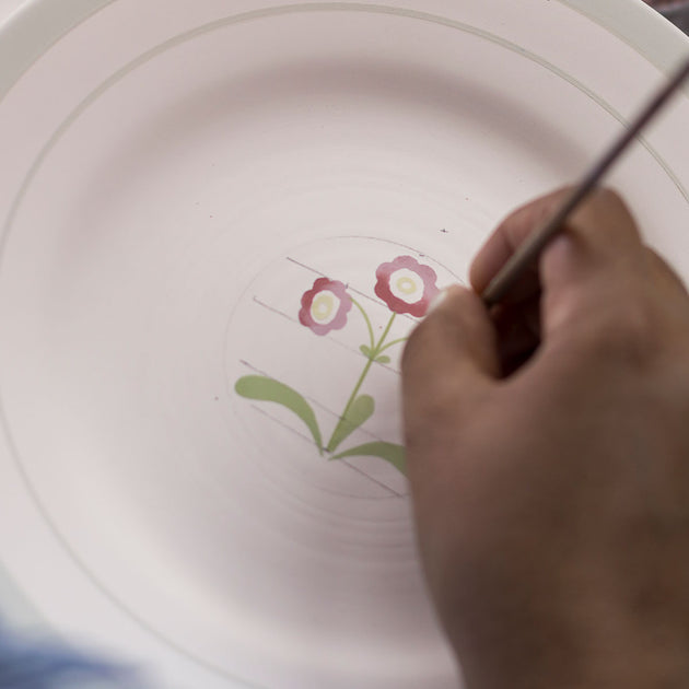 Rose Auricula Dinner Plate