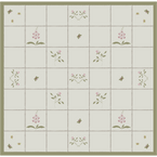 Rose & Foxglove Rustic Linen Quilt - King Size