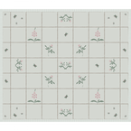 Rose & Foxglove Sea Blue Cotton Quilt - Super King