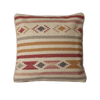 Saffron Stripe Kilim Cushion - Smokey Blue