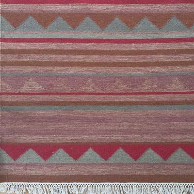 Sample Wool Kilim - Blue Biarritz - Small