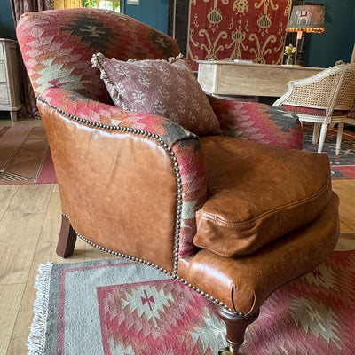 Howard Chair -  Kilim &amp; Leather