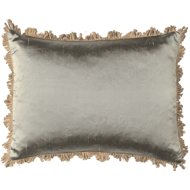 Silver Mist Silk Cushion