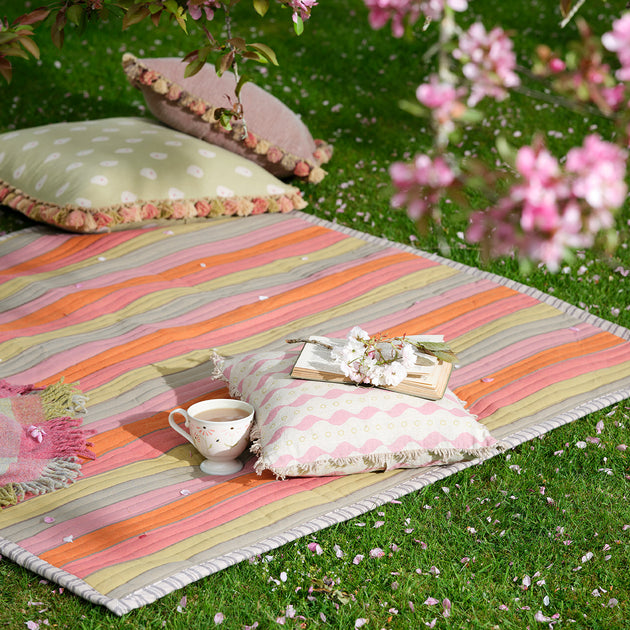 Summer Stripe Picnic Mat