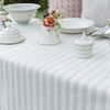 Duck Egg Cambridge Stripe Tablecloth - Small
