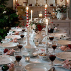 Duck Egg Robin & Rosehip Christmas Tablecloth – Extra Large