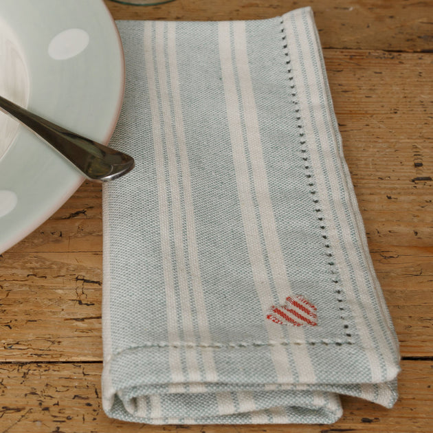 Duck Egg Cambridge Stripe Napkin (Set of 4)