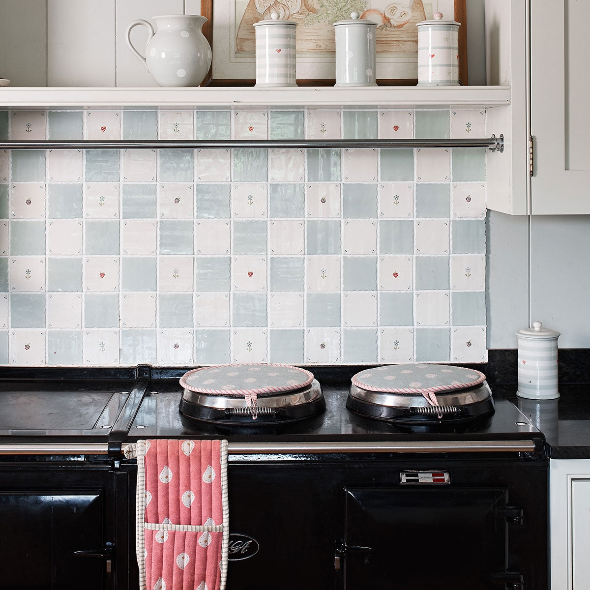 Blue Flowerbed Tile | Susie Watson Designs